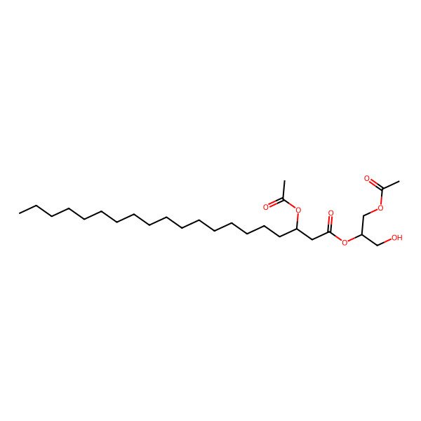 2D Structure of (1-Acetyloxy-3-hydroxypropan-2-yl) 3-acetyloxyicosanoate