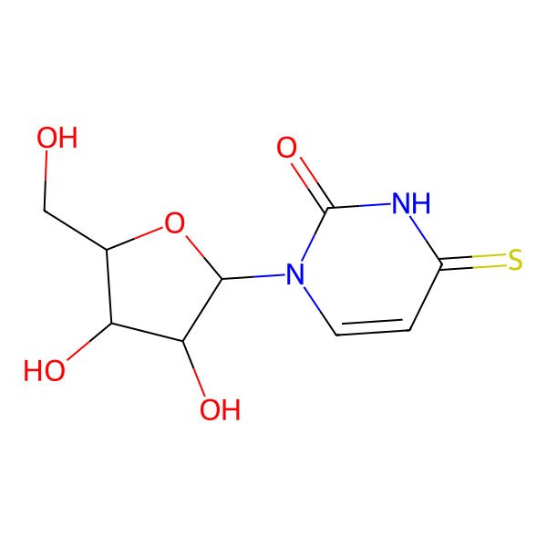 2D Structure of 1-alpha-L-Ribofuranosyl-4-thiouracil