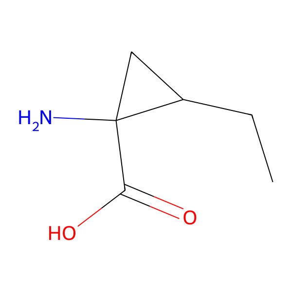 2D Structure of 1-Amino-2-ethylcyclopropane-1-carboxylic acid