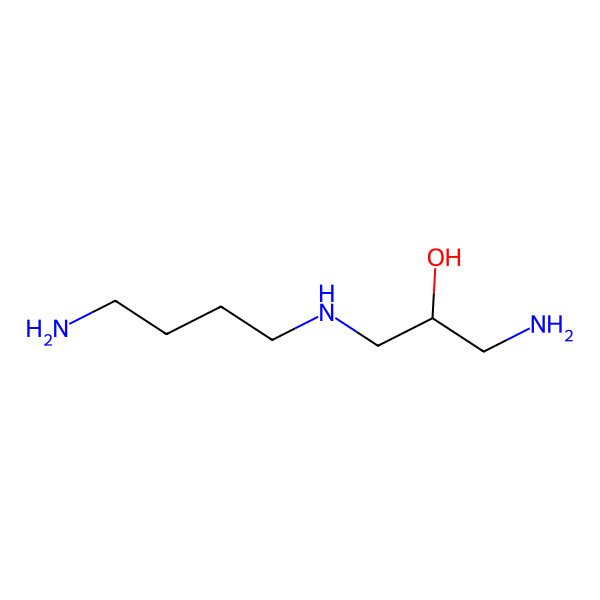 2D Structure of 1-Amino-3-(4-aminobutylamino)propan-2-ol