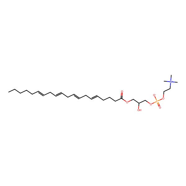 2D Structure of 1-Arachidonoyl-sn-glycero-3-phosphocholine
