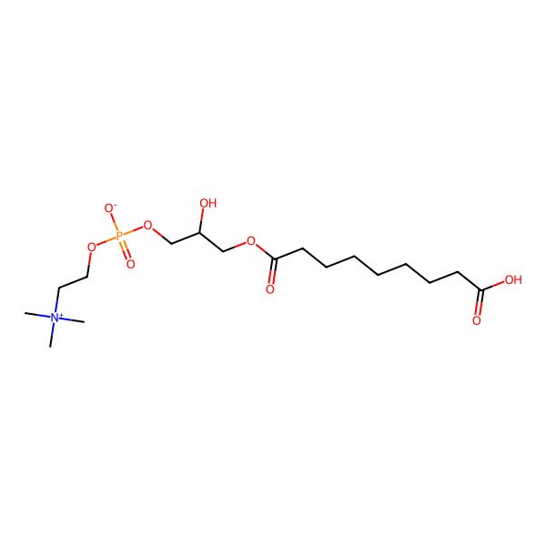 2D Structure of 1-Azelaoyl-sn-glycero-3-phosphocholine