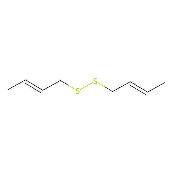 2D Structure of 1-((But-2-en-1-yl)disulfanyl)but-2-ene