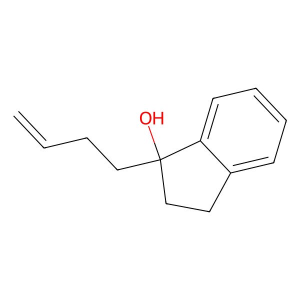 2D Structure of 1-But-3-enyl-2,3-dihydroinden-1-ol