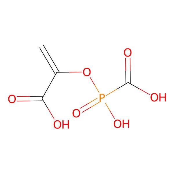 2D Structure of 1-Carboxyvinyl carboxyphosphonate
