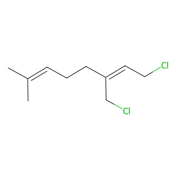 2D Structure of 1-Chloro-3-(chloromethyl)-7-methylocta-2,6-diene