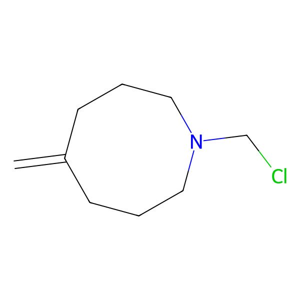 2D Structure of 1-(Chloromethyl)-5-methylideneazocane 2D Structure of 1-(Chloromethyl)-5-methylideneazocane