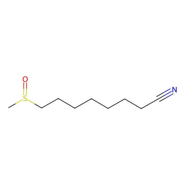 2D Structure of 1-Cyano-8-(methylsulfinyl)heptane