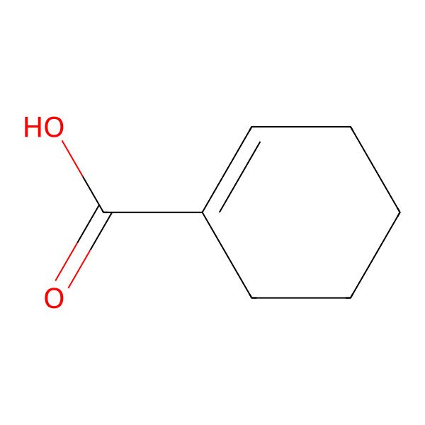 2D Structure of 1-Cyclohexene-1-carboxylic acid