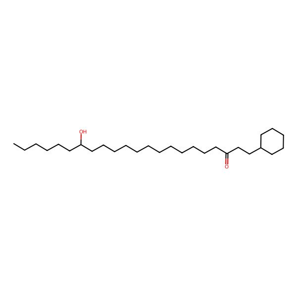 2D Structure of 1-Cyclohexyl-16-hydroxydocosan-3-one