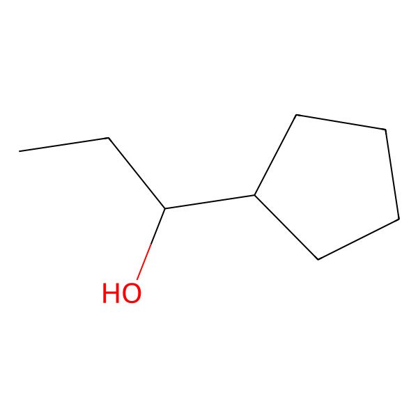 2D Structure of 1-Cyclopentyl-1-propanol