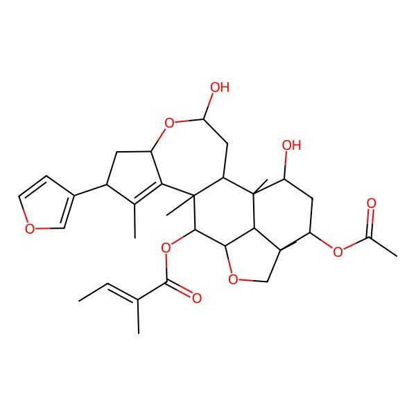 2D Structure of 1-Deacetylnimbolinin B