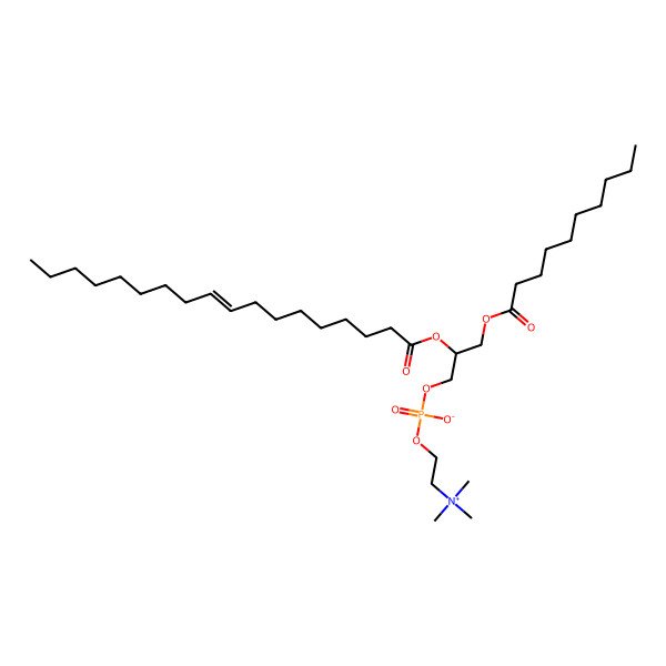 2D Structure of 1-Decanoyl-2-oleoyl-sn-glycero-3-phosphocholine