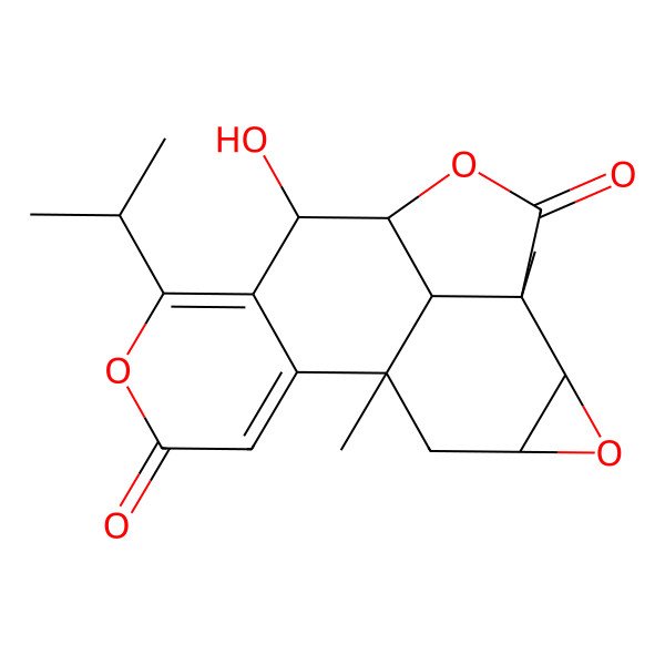 2D Structure of 1-Deoxy-2beta,3beta-epoxynagilactone A