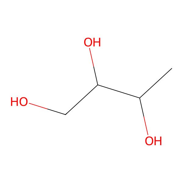 2D Structure of 1-Deoxy-l-erythritol