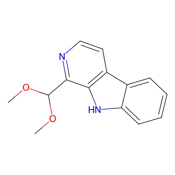2D Structure of 1-(Dimethoxymethyl)-beta-carboline
