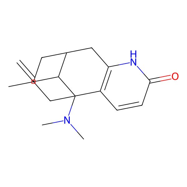 2D Structure of 1-(Dimethylamino)-13-ethenyl-11-methyl-6-azatricyclo[7.3.1.02,7]trideca-2(7),3-dien-5-one