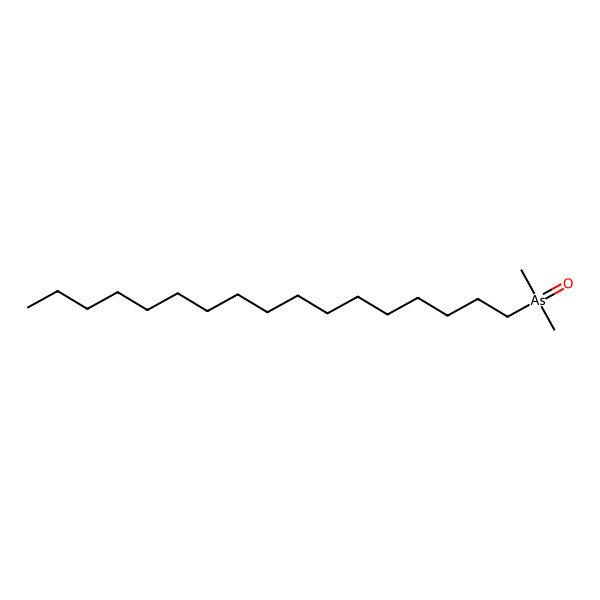 2D Structure of 1-Dimethylarsinoyl-heptadecane