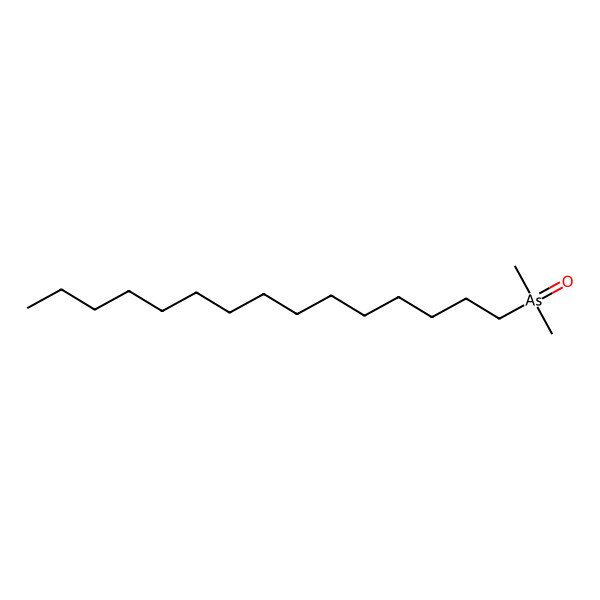 2D Structure of 1-Dimethylarsinoyl-pentadecane