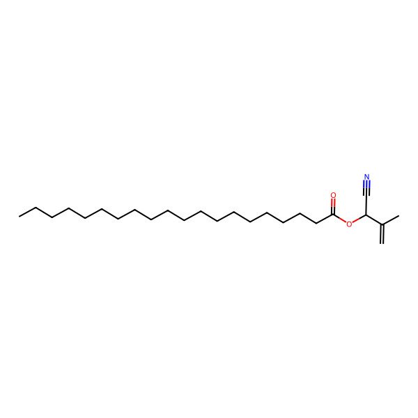 2D Structure of 1-Eicosanoyl-(1-cyano-2-methylprop-2-en-1-ol)