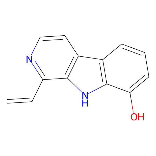 2D Structure of 1-Vinyl-8-Hydroxy-Beta-Carboline