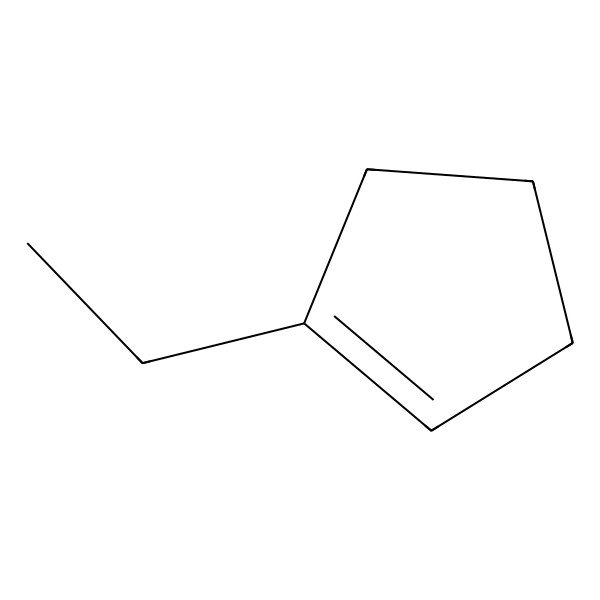 2D Structure of 1-Ethyl-1-cyclopentene