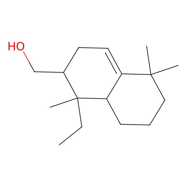 2D Structure of (1-Ethyl-1,5,5-trimethyl-2,3,6,7,8,8a-hexahydronaphthalen-2-yl)methanol
