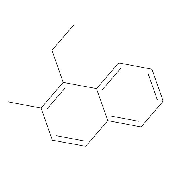 2D Structure of 1-Ethyl-2-methylnaphthalene