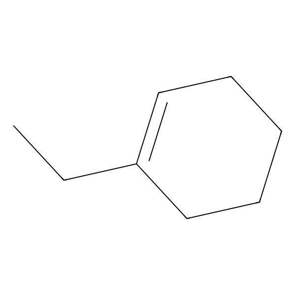 2D Structure of 1-Ethylcyclohexene