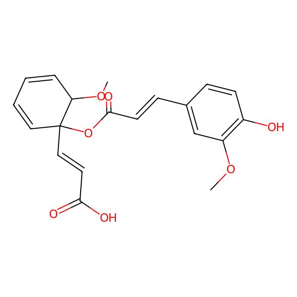 2D Structure of 1-Feruloyloxy-2-methoxycinnamic acid
