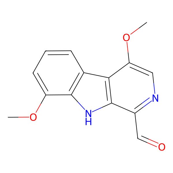 2D Structure of 1-Formyl-4,8-dimethoxy-beta-carboline
