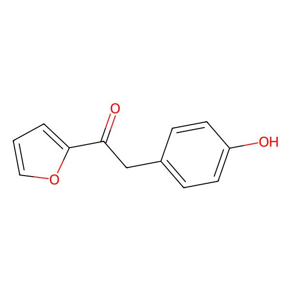 2D Structure of 1-Furan-2-yl-2-(4-hydroxyphenyl)-ethanone