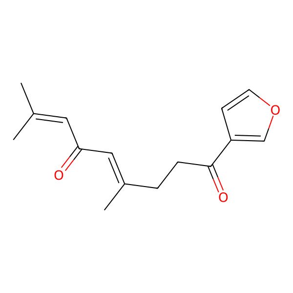 2D Structure of 1-(Furan-3-yl)-4,8-dimethylnona-4,7-diene-1,6-dione
