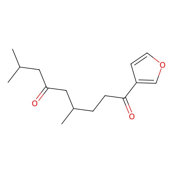 2D Structure of 1-(Furan-3-yl)-4,8-dimethylnonane-1,6-dione 2D Structure of 1-(Furan-3-yl)-4,8-dimethylnonane-1,6-dione