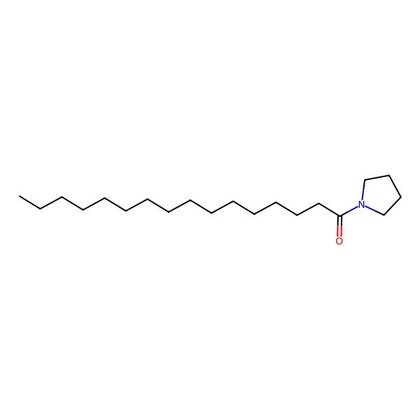 2D Structure of 1-(1-Pyrrolidinyl)-1-hexadecanone