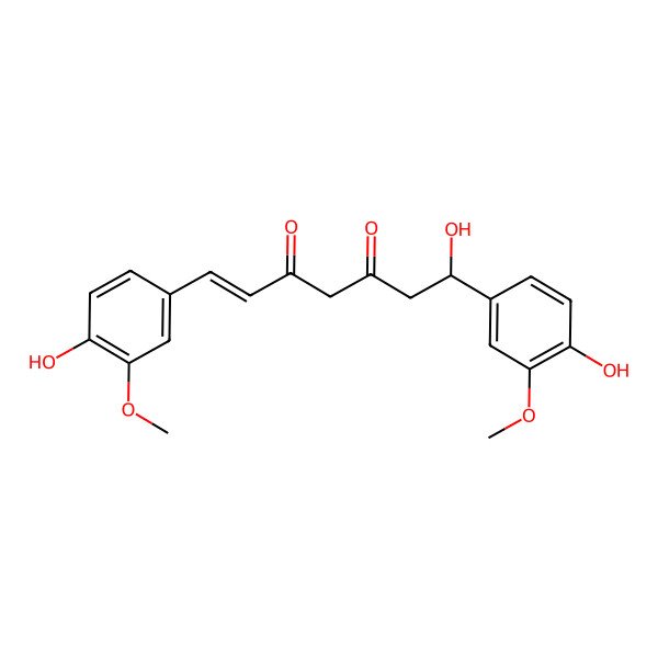 2D Structure of 1-Hydroxy-1,7-bis(4-hydroxy-3-methoxyphenyl)-6-heptene-3,5-dione