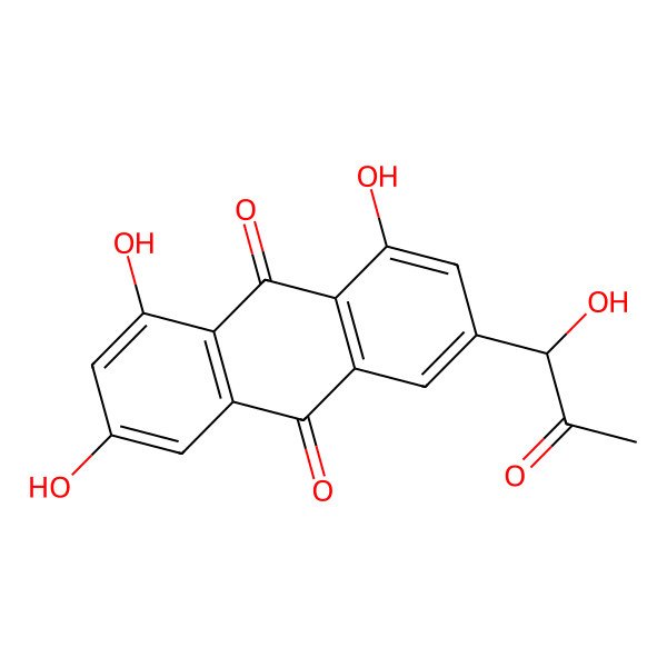 2D Structure of 1'-Hydroxy-2'-ketoisorhodoptilometrin