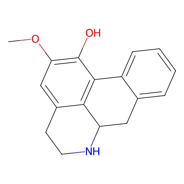 2D Structure of 1-Hydroxy-2-methoxynoraporphine