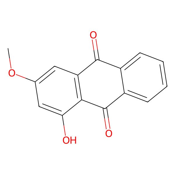 2D Structure of 1-Hydroxy-3-methoxyanthracene-9,10-dione 2D Structure of 1-Hydroxy-3-methoxyanthracene-9,10-dione