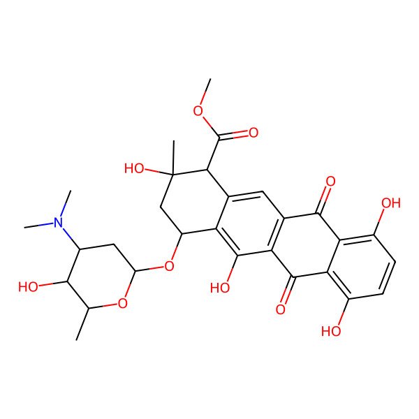 2D Structure of 1-Hydroxyauramycin T