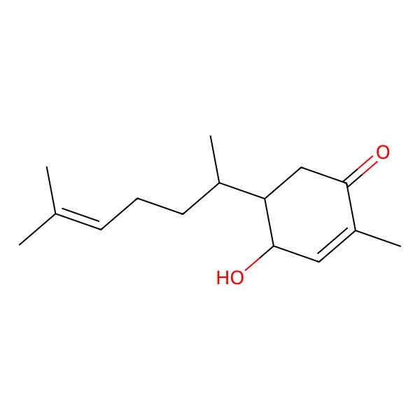 2D Structure of 1-Hydroxybisabola-2,10-dien-4-one