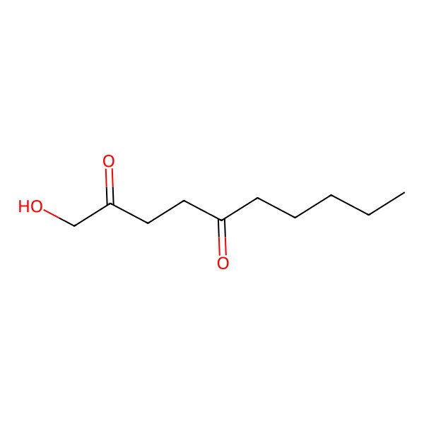 2D Structure of 1-Hydroxydecane-2,5-dione
