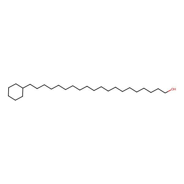 2D Structure of 20-Cyclohexylicosan-1-ol