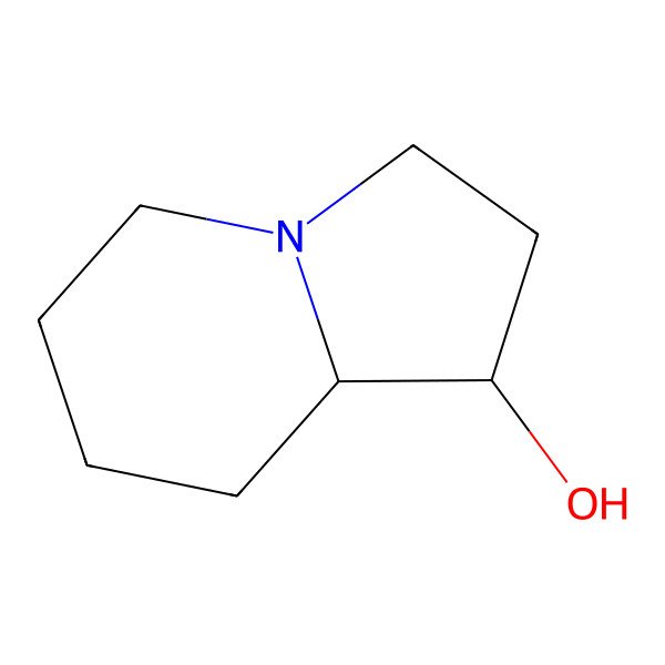 2D Structure of 1-Hydroxyindolizidine