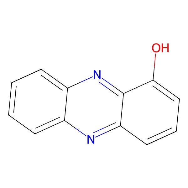 2D Structure of 1-Hydroxyphenazine