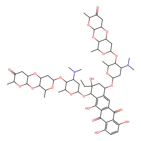 2D Structure of 1-Hydroxyserirubicin