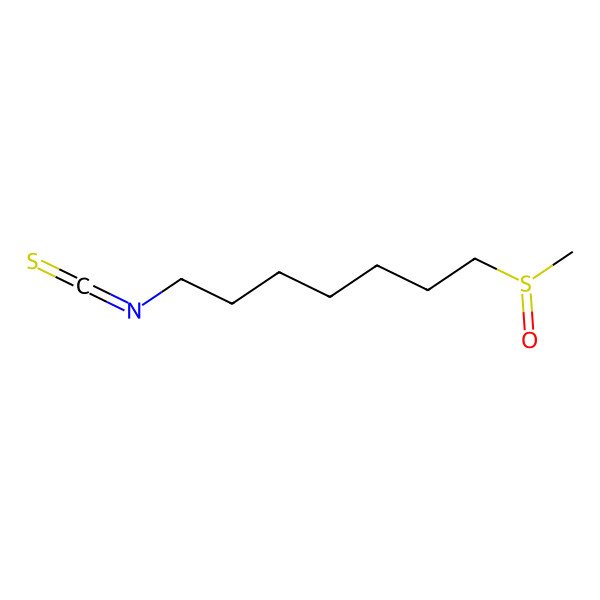 2D Structure of 1-Isothiocyanato-7-(methylsulfinyl)heptane