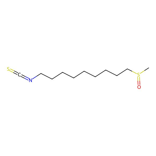 2D Structure of 1-isothiocyanato-9-[(S)-methylsulfinyl]nonane