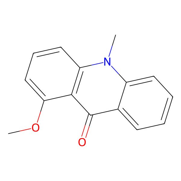 2D Structure of 1-Methoxy-10-methyl-acridin-9-one