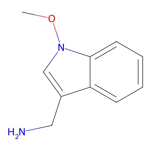 2D Structure of 1-Methoxy-3-(aminomethyl)indole
